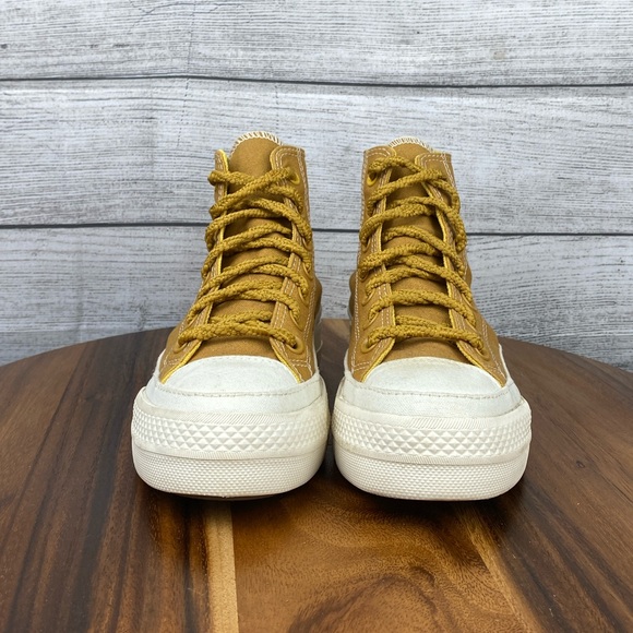 Converse Chuck Taylor All Star Lift Platform High Burnt Honey Shoe Womens Size 5 - Picture 7 of 11